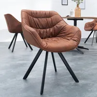 riess-ambiente Design Stuhl THE DUTCH COMFORT antik braun Retro Stil mit Armlehnen Esszimmerstuhl Essstuhl