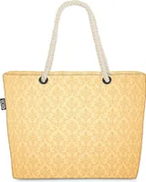 VOID Goldene Tapete Strandtasche Shopper 58x38x16cm 23L XXL Einkaufstasche Tasche Reisetasche Beach Bag