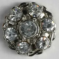 Kunststoffknopf mit Glitzer Größe 23 mm