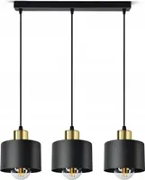 LUXOLAR - Led Deckenleuchte - 3 flammig Deckenlampe Schwarz E27 60W - Hängelampe wohnzimmer für Wohnzimmer, Küchen