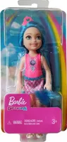 Mattel GJJ94 Barbie Dreamtopia Chelsea Mädchen Puppe mit blauen Haaren und rosa Diadem