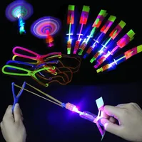 Leuchtspielzeug,10PCS Partyartikel Set für Kinder,Hubschrauber Fliegen Spielzeug,Rakete Copters Licht,Schleuderspielzeug,Fliegendes Partyspielzeug