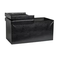 Echtwerk Sitztruhe Flex EW-FB-0444 schwarz Stoff 76,0 cm