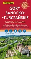 Mapa Góry Sanocko-Turczańskie, okolice Sanoka
