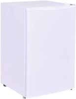 GOPLUS Kühlschrank mit Gefrierfach, 123L Standardkühlschrank, Kühl-Gefrier-Kombination Hotelkühlschrank, Höhenverstellbare Füße,  (Weiß)