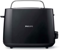 Philips Daily Collection Toaster mit 8 Einstellungsstufen und integriertem Brötchenaufsatz, 2 Scheibe(n), Weiß, Kunststoff, China, 830 W, 220-240 V