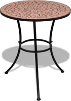 vidaXL 3-tlg. Terakotová keramická souprava Bistro-Set