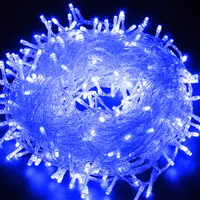 Lichterkette 30m 300 LED 8 Lichtmodi Wasserdicht Innen Außen Weihnachten Hochzeit Party Garten Deko, Blau