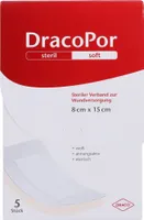 DRACOPOR Wundverband 15cmx8cm steril, 5 St. Wundauflagen