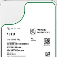Seagate IronWolf Pro ST16000NE000 interrne NAS Festplatte 16TB HDD, 3.5 Zoll, 7200 U/Min, CMR, 256 MB Cache, SATA3 (Generalüberholt)