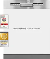 Exquisit Geschirrspüler EGSP1012-EB-030E inox | Spülmaschine 60 cm | 12 Maßgedecke | Startzeitvorwahl | Power+ | ECO Modus | Teilintegriert