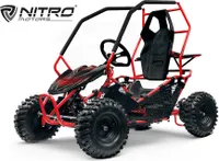 Nitro Motors Eco Gokart CROSSER 1000W 36V Kinderbuggy Kinder-Quad Blau