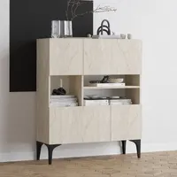 Skye Decor, Krista - Travertine, Wohnzimmerschränke, Travertin, 100 x 35 x 125 cm