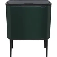 Brabantia Mülleimer Bo Touch Bin Pine Green, 11 + 23 L