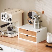 SoBuy®  Kaffeekapsel Box,Kapselständer Monitorständer ,mit Schublade,FRG180-WN