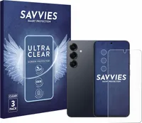 6x Für Samsung Galaxy S25 (Display+Kamera) Schutzfolie Savvies Displayschutz Display Schutz Folie Klar Transparent