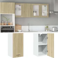 vidaXL Szafka ścienna Lyon dąb sonoma 29,5x31x60 cm Materiał drewnopochodny