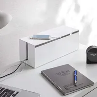 Yamazaki Web Kabelbox Kunststoff weiß