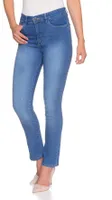 Stooker Milano Damen Stretch Jeans Hose - Light Blue Used - Magic Shape Effekt(34,L32)