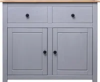 vidaXL Kredens szary 93x40x80 cm drewno sosnowe Panama