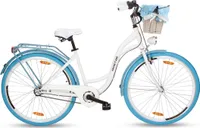 Goetze Style 28 Zoll Citybike, 3-Gang Shimano Nabenschaltung, Tiefeinstieg mit Rücktrittbremse, Damenfahrrad mit Korb