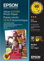 Papier fotograficzny EPSON C13S400044 10,0 x 15,0 cm wysoki połysk 183 g/m² 2x 20 arkuszy