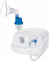 Beper 40.110 Inhalator mit Mundstück und Maske Vernebler für Kinder & Erwachsene, Kompressor, Nebulizer, Inhalationsgerät,