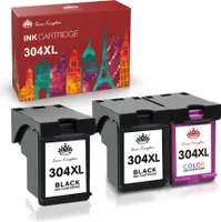 3er-Pack (2Schwarz, 1Farbe) 304XL TINTEPATRONEN für HP 304 304 XL Envy 5030 5032 5010 5000 Deskjet 3750 3730 3700 3760 2630 3720