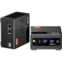 AOOSTAR Mini-PC Windows 11PRO 32G LPDRR5 RAM 512G SSD, mini stolní počítač AMD Ryzen? 7 6800H procesor, 8 jader 16 vláken, přizpůsobitelný BIOS WIFI6 BT5.2 Duální 2,5G LAN porty USB3.2, podporuje trojitý displej 4K@120Hz pro kancelář, konference, filmy, hry