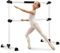 Ballettstange freistehend aus Eisen, Stretch Barre, Doppelte Stange höhenverstellbar, Ballett Barre, für Kinder & Erwachsene, für Professionelle Tanz- und Bewegungstraining