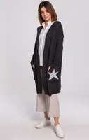 BeWear Strickjacke für Frauen Lithiax BK063 graphit S/M