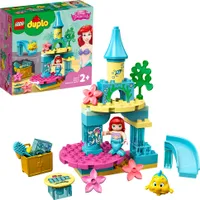LEGO 10922 DUPLO Disney Princess Arielles Unterwasserschloss mit Arielle der kleinen Meerjungfrau Mini-Puppe, Spielzeug für Kleinkinder ab 2 Jahre