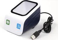 QR-Desktop-Barcodescanner, automatischer Sensor, Barcodeleser mit grossem Fenster, Scanbox fuer mobile Zahlungscodes fuer Supermaerkte, Einzelhandelsgeschaefte und Restaurants