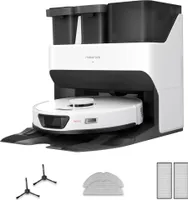 Robotický vysavač Roborock S7 Max Ultra se sadou příslušenství, reaktivní vyhýbání se překážkám, samočisticí vysoušecí dok, (upgrade z S7 Pro Ultra)