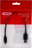 Unitek USB 3.1 typ A - typ C M-M kábel 0,25 m