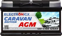 Electronicx Caravan Edition V2 AGM Batterie 120Ah 12V - Wohnmobil & Boot Versorgungsbatterie