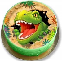 Dinosaurier Dino Jurassic Tortenaufleger Torte Tortenbild Premium 0,6cm (D04)