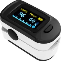 Tech-Med TM-PX30 pulzní oxymetr, černý OLED displej Přístroj pro měření pulzu