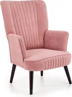 Fotel do salonu DELGADO VELVET różowy