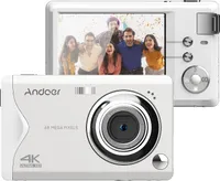 Andoer 3,0-Zoll-TFT-tragbare Digitalkamera 48 MP 4K Ultra HD 16-facher Zoom Autofokus Selbstausloeser Gesichtserkennung Anti-Shaking mit 2 Batterien Handschlaufe Tolles Geschenk fuer Kinder