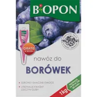 Nawóz do borówek granulat Biopon 1 kg nawóz granulowany borówki karton