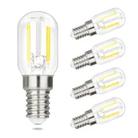 ZMH 4 Stück Glühbirne E14 LED Kaltweiß n Vintage T22 LED Leuchtmittel Lampe 6000K E14 Birnen 2W Light Bulbs Edison