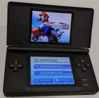 Nintendo DS Lite Handheld-Spielkonsole NDSL - Zustand: Akzeptabel Nr. 11 Schwarz/Blau Metallic