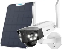 Reolink 6MP 3G/4G LTE Überwachungskamera Aussen Akku mit 180° Weitwinkel, Dual-Lens, Solar Überwachungskamera Outdoor mit SIM-Kartenslot, Ohne WLAN, KI-Erkennung, Farbnachtsicht, Duo 2 LTE+Solarpanel