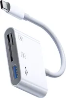 INF Čítačka kariet 3 v 1, USB-C na SD/TF/USB