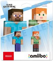 amiibo Minecraft  Steve & Alex Nintendo  - Super Smash Bros. Collection, Standard, Unabhängig, Spielfigur, Abenteuer, 38105