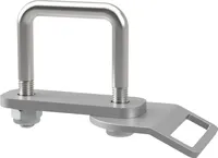 U-Bügelschraube M10 mit Klemmplatte, Zurröse und Stopmuttern Trailer verzinkt SUPROD, M10, LW=51, LH=70 mm