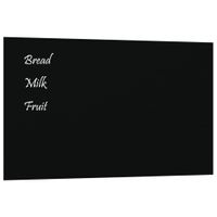 vidaXL Magnettafel Wandmontage Schwarz 100x60 cm  Hartglas