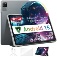 Blackview Tab 60 Pro Tablet Android 15, 24GB RAM + 128GB ROM/2TB, AI Tablet 10" s Widevine L1, Unisoc T606 Octa-core Gaming Tablet, Dual 4G SIM