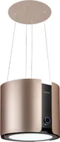 Klarstein Skyfall Smart Dunstabzugshaube - freihängede Abzugshaube, Dunstabzugshaube Umluft/Abluft, App- und Gestensteuerung, 45 x 42 cm (ØxB), 402 m³/h, 200 W, 3 Stufen, LED-Beleuchtung, gold